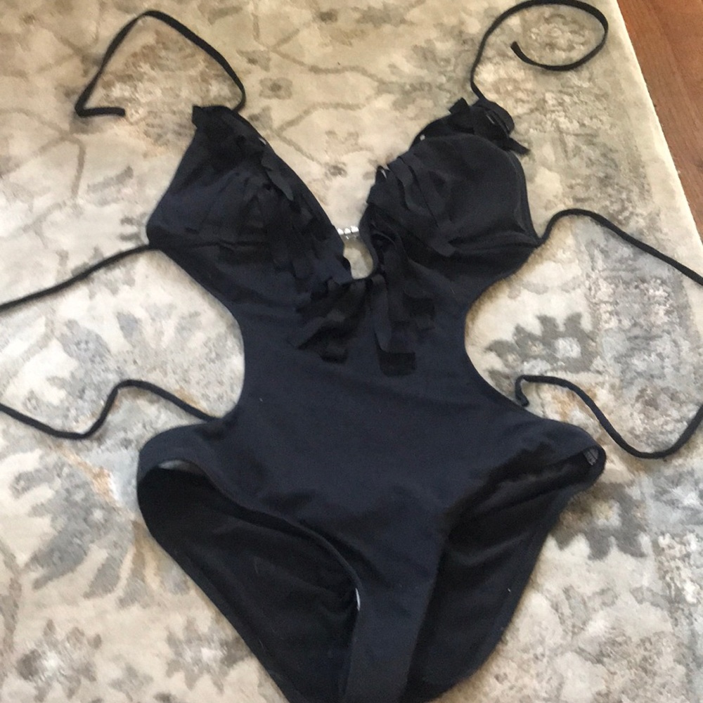Black one piece never worn